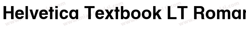 Helvetica Textbook LT Roman字体转换
